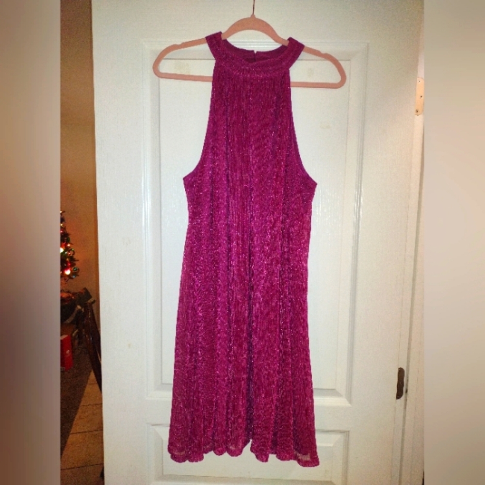 Nine West Shimmering Pink Cocktail Dress